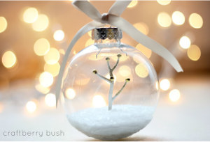 Snowy Scene Christmas Ornament