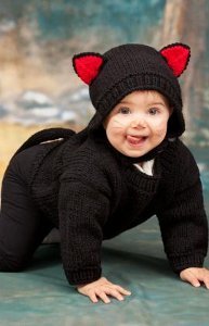 Baby Black Cat Costume Allfreeknitting Com Baby Black Cat Costume Allfreeknitting Com