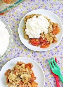 Peaches and Cream Crumble