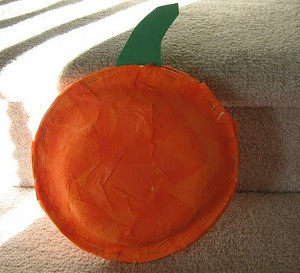 Paper Plate Pumpkin
