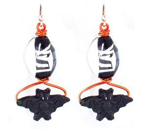 Flying Bat Earrings