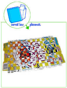 Chic Cereal Box Placemats