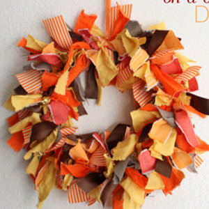 Fabric Scraps Wreath