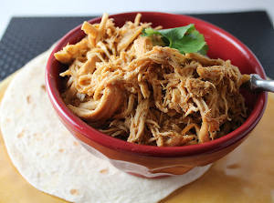 Slow Cooker Cafe Rio Copycat Shredded Chicken