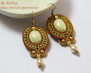 Golden Soutache Earrings