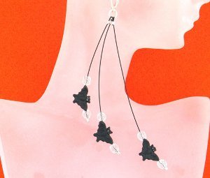 Flying Bat Earrings