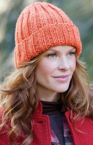 Orange Sherbet Easy Fit Hat Allfreeknitting Com