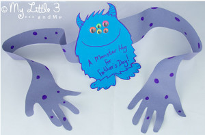 Monster Hug Father's Day Card