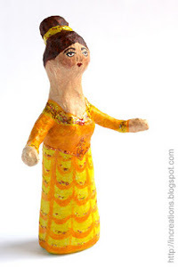 Papier Mache Plastic Bottle Doll