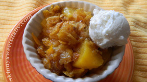 Crispy Pantry Peach Cobbler