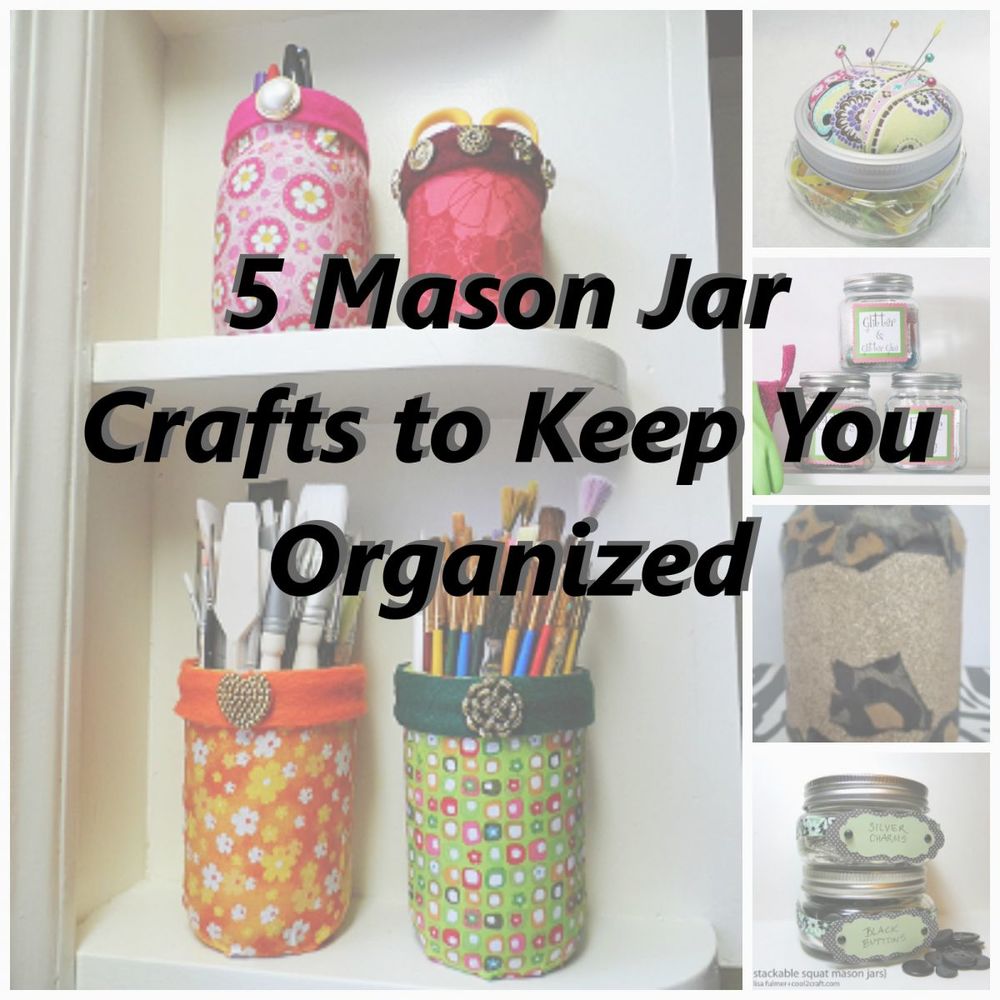 10 DIY Mason Jar Storage Ideas