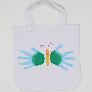 Happy Handprint Butterfly Bag