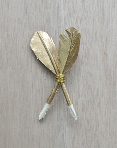 Golden Arrow Boutonnieres