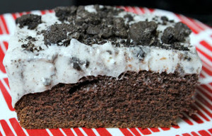 Oreo Pudding Poke Cake