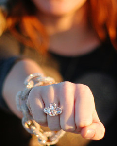 Bejeweled Bridesmaid Ring