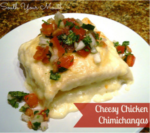 Cheesy Chicken Chimichangas