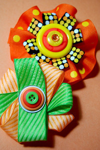 Halloween Ribbon Brooches