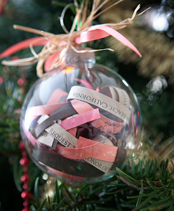 Wedding Invitation Keepsake Ornament