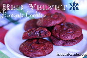 Red Velvet Brownie Cookies