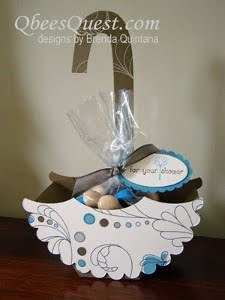 Umbrella Bridal Shower Favor Box