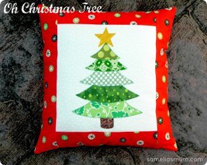 Oh Christmas Tree Pillow Design