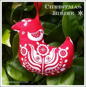 Sweet Christmas Birdie Ornament