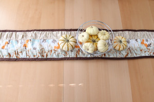 Ruffled Fall Table Runner