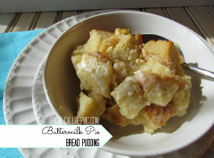 Amazing Buttermilk Pie Bread Pudding