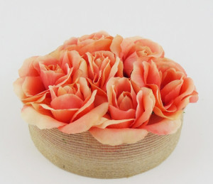 Rustic Elegance Rose Centerpieces