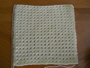 Simple Waffle Knit Blanket