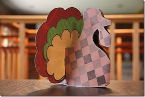 Paper Turkey Centerpiece