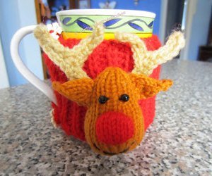 Reindeer Christmas Cup Cozy