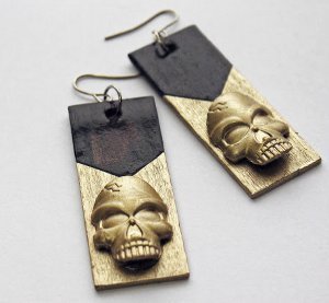 Chic Dollar Store Skull Earrings