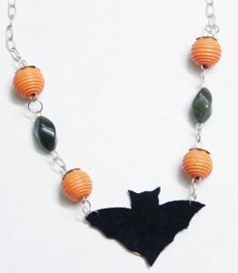 Happy Halloween Necklace Tutorial