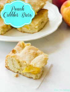 Peach Cobbler Bars