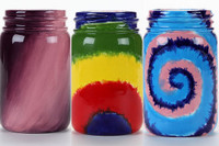 Magical Tie-Dye Mason Jars