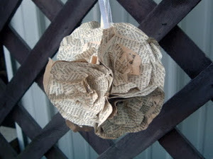 Vintage Dictionary Paper Flowers