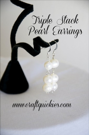 Classic Stacked Pearl Earrings