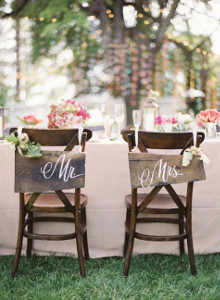 Rustic Wooden Wedding Signs