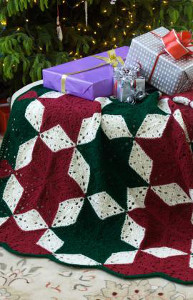 Christmas Star Crochet Throw