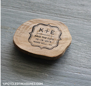 Rustic Save the Date Magnets