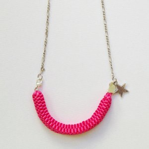 Pretty Cube Braid Necklace