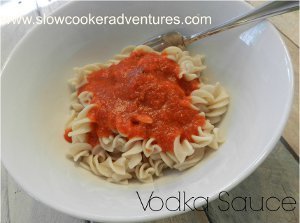 Slow Cooker Tomato Vodka Pasta Sauce