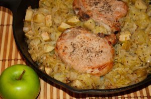 Pork Chop and Sauerkraut Casserole