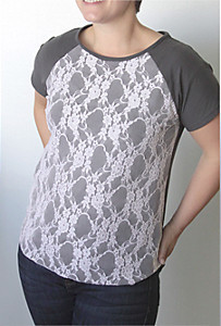Easy DIY Lace Front Tee