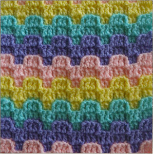 Bargello Crochet Stitch Pattern