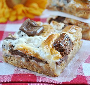 Nutter Butter S'mores Magic Cookie Bars