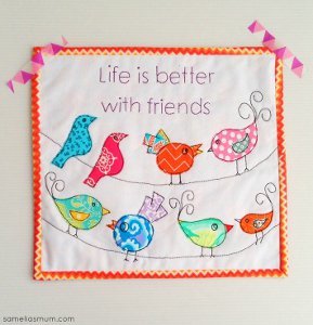Life is Better with Friends Mini Quilt