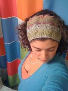 Rose Vines Cabled Headband
