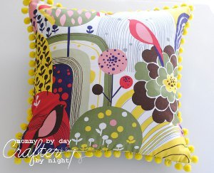 Pretty Pom Poms Pillow